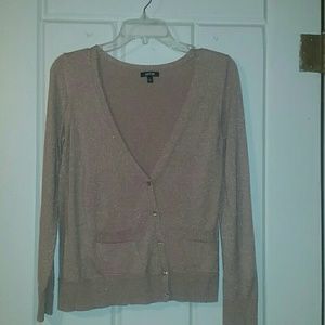 Apt 9 rose gold boyfriend cardigan
